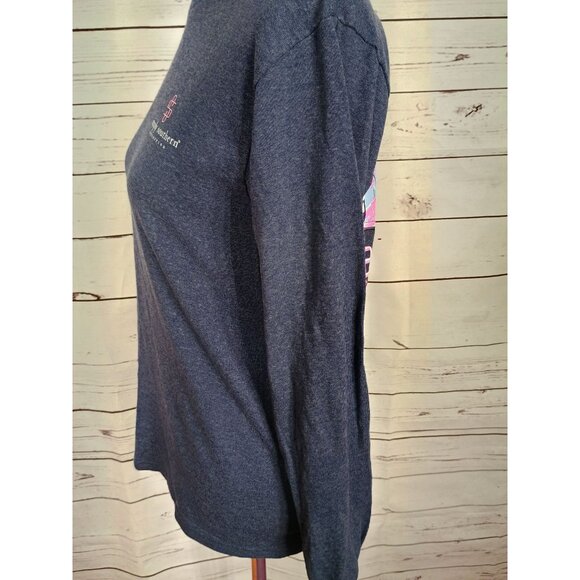 Simply‎ Southern "Scrub Life" Long Sleeve T-Shirt S Cotton/Polyester Women Blue - Picture 6 of 11